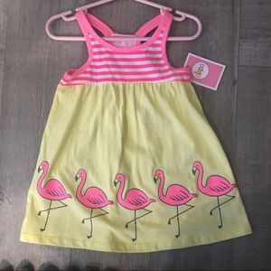 Summer pink tank dress